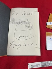 🔥 Andy Warhol Book Tomato Soup Label Photo UNIQUE RARE ARTIST SIGNED AWESOME