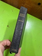 Vintage Cambridge Concordance Holy Bible Black Hand-Grained Morocco Leather Line