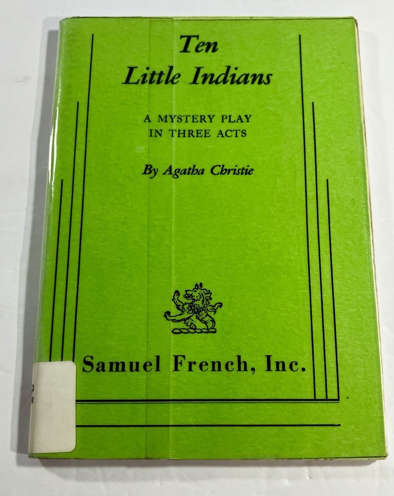Ten Little Indians -1946 Samuel French Agatha Christie Mystery Play PB