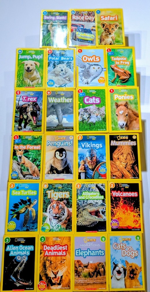 Lot of 23 NATIONAL GEOGRAPHIC KIDS Early Readers Levels Pre-1-2-3 NATURE SCIENCE