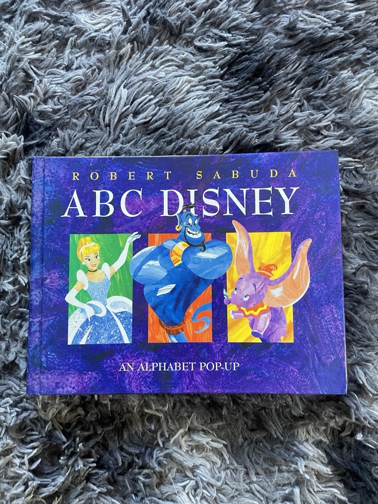 Disney ABC Pop Up Alphabet Book Robert Sabuda Hardcover Vintage 1998