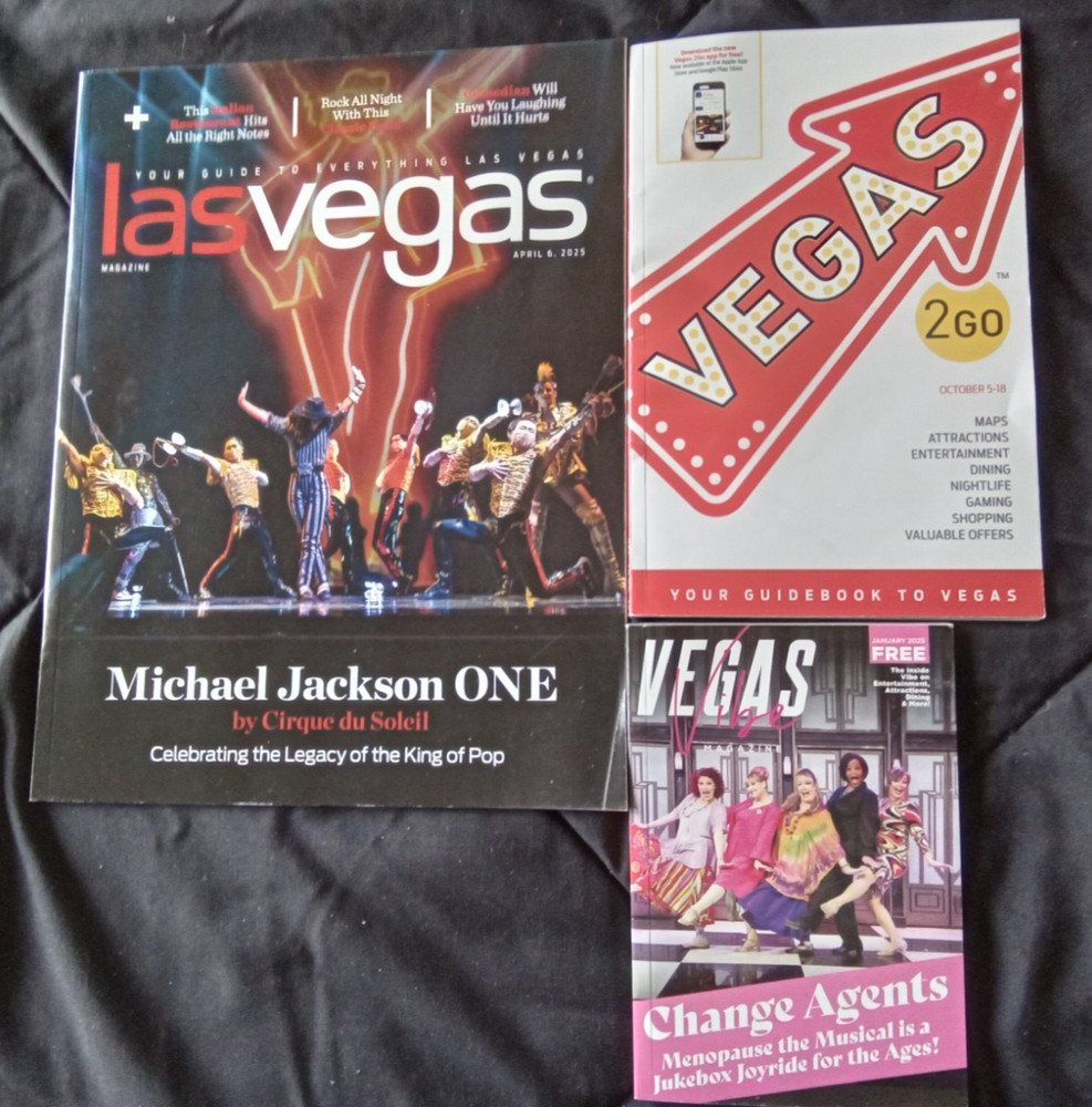 LOT OF THREE LAS VEGAS GUIDES JANUARY 2025 AND APRIL 6, 2025 & OCTOBER 2025