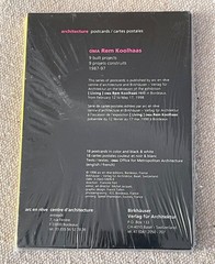 OMA Rem Koolhaas: 9 built projects 9 projets construits 1987-97 postcards New