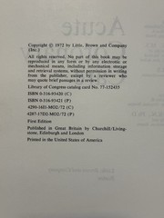 1972 Acute Coronary Care by Gerald H. Whipple, et al. Hardcover Medical Book