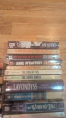 Lot of 37 Science Fiction Fantasy Paperbacks Novels 1960s-modern Daw & Others