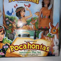 11.5″Doll Pocahontas Book set Adventures IN Original Box Vintage 1994