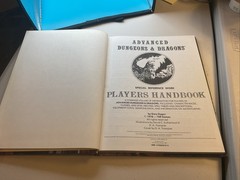 Advanced Dungeons and Dragons Players Handbook HC 6th Printing 1980 TSR VG/NM