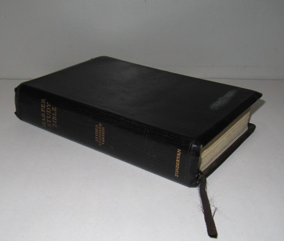 Harper Study Bible RSV Natural Morocco Bonded Leather