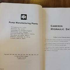 Cameron Hydraulic Data Westaway Loomis 1977 15th Edition Ingersoll-Rand