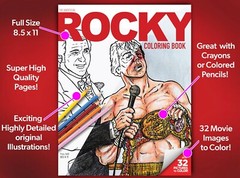Rocky Coloring Book – 32 Pages of Rocky Balboa! All Original Illustrations!