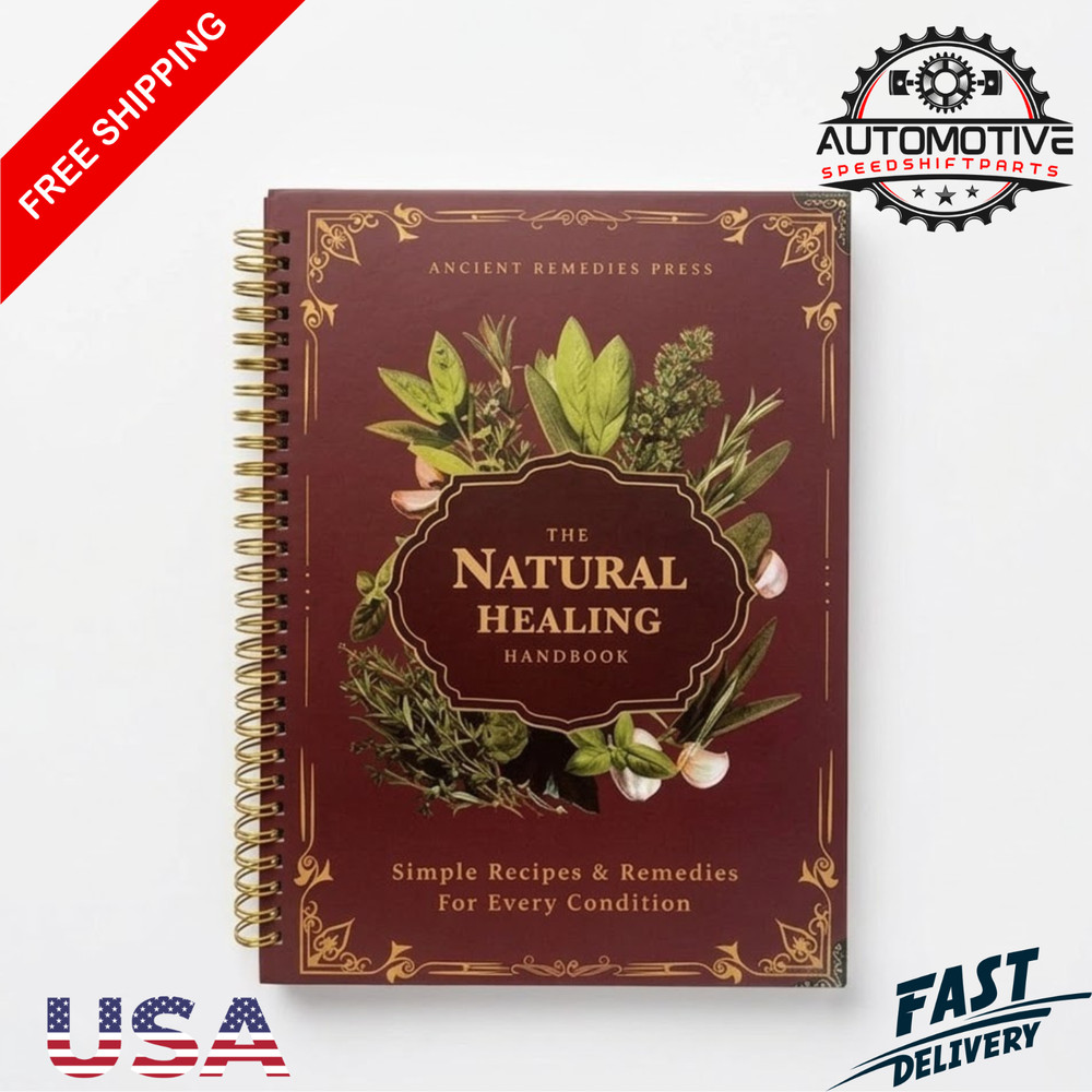 The Natural Healing Handbook-Herbal Remedies Guide (Spiral-Bound, Informational)