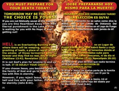 English/Spanish, RAPTURE Gospel Bible Tracts, 40 PK in 2 Covers, 20 Pages Ea.