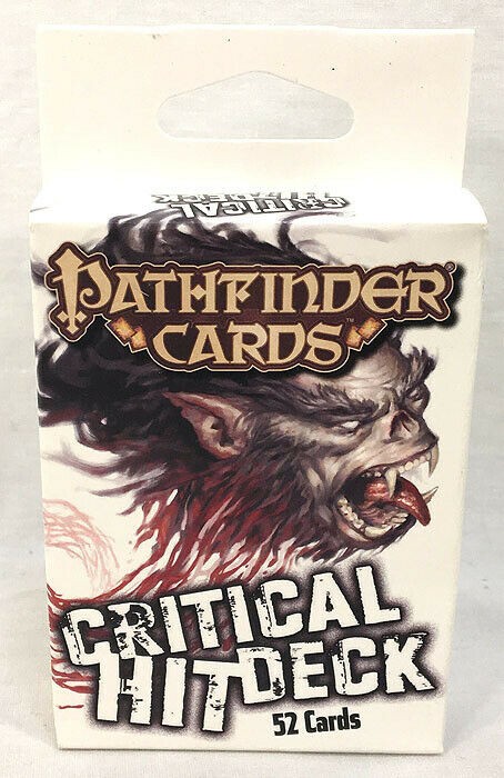 Paizo 2011 Pathfinder RPG Game CRITICAL HIT DECK Accessory Cards PZO3001-2