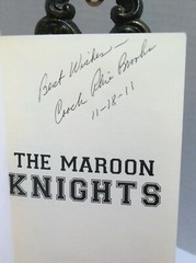 Signed THE MAROON KNIGHTS Football University of Chicago Coach Stagg Boys Learn