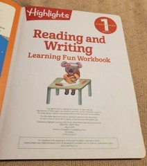 Highlights Reading And Writing Learning Fun Workbook Ages 6-7 1st Grade