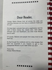 The Hungry Maine Moose Cookbook (Morris Press 2004) Plastic-comb PB
