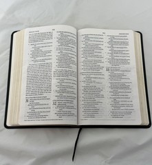 2007 ESV Thinline Bible, Red Letter (Premium Bonded Leather, Black) Crossway