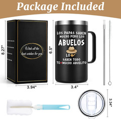 Abuelo Father’S Day Gifts, Regalos Para El Mejor Abuelo Del Mundo, 20 Oz Grandfa