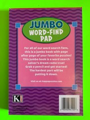 Kappa Jumbo Word-Find Pad Digest Puzzle Book Vol #201