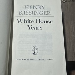 Henry Kissinger White House Years