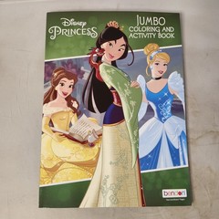 Disney Princess Jumbo Coloring Book Belle Beauty and the Beast Mulan Cinderella