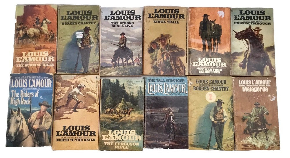 Louis L’amour Lot 12 American Action Western Story Paperback Wild West Novels