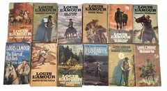 Louis L’amour Lot 12 American Action Western Story Paperback Wild West Novels