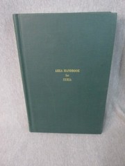 AREA HANDBOOK FOR SYRIA 1971 DA PAM 550-47 Hardback