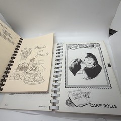 Vintage 1980s Community Cookbook Baking Cakes Heritage Centennial Lot of 2 Retro