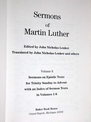 Sermons of Martin Luther (8 Volume Set Lot Complete) HC – Baker Book