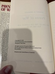 PAWNS OF WAR, The Loss of the USS Langley and the USS Pecos, Dwight Messimer