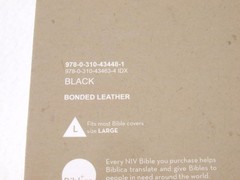 Zondervan NIV Life Application Study Bible Indexed Black Leather 1984 2011 USA