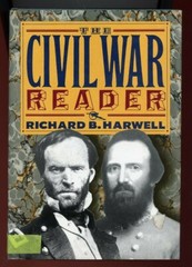 Civil War Reader, by; Harwell, HC Book/Jacket, 1958