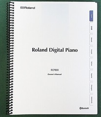 Roland RCP800 Owner’s Instruction Manual: 38 Pages & Protective Covers!
