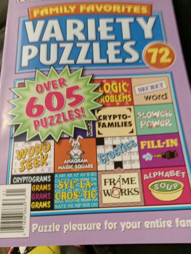 Family Favorites Variety Puzzles 72