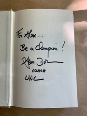 The Man Watching by Tim Crothers Anson Dorrance SIGNED Autographed Biography UNC