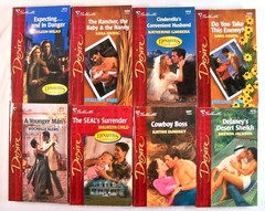 Lot of 48 Vintage Harlequin/Silhouette 'Desire’ & 'Temptation’ Series Paperbacks