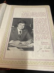 Holy Bible King James Red Letter Ed. PTL Club Extensive Study Helps Good Shape