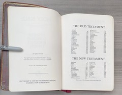 Kenneth Copeland Reference Bible 1972 RED HANDBOUND GENUINE LEATHER Red Letter