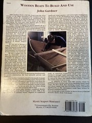 WOODEN BOATS TO BUILD & USE (MARITIME) By John Gardner Acceptable