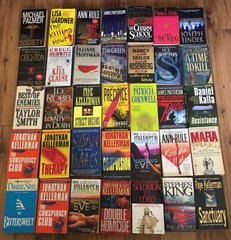 Lot Of 20 Suspense Crime Mystery Thriller Fiction Paperback Books Random Mix Lot