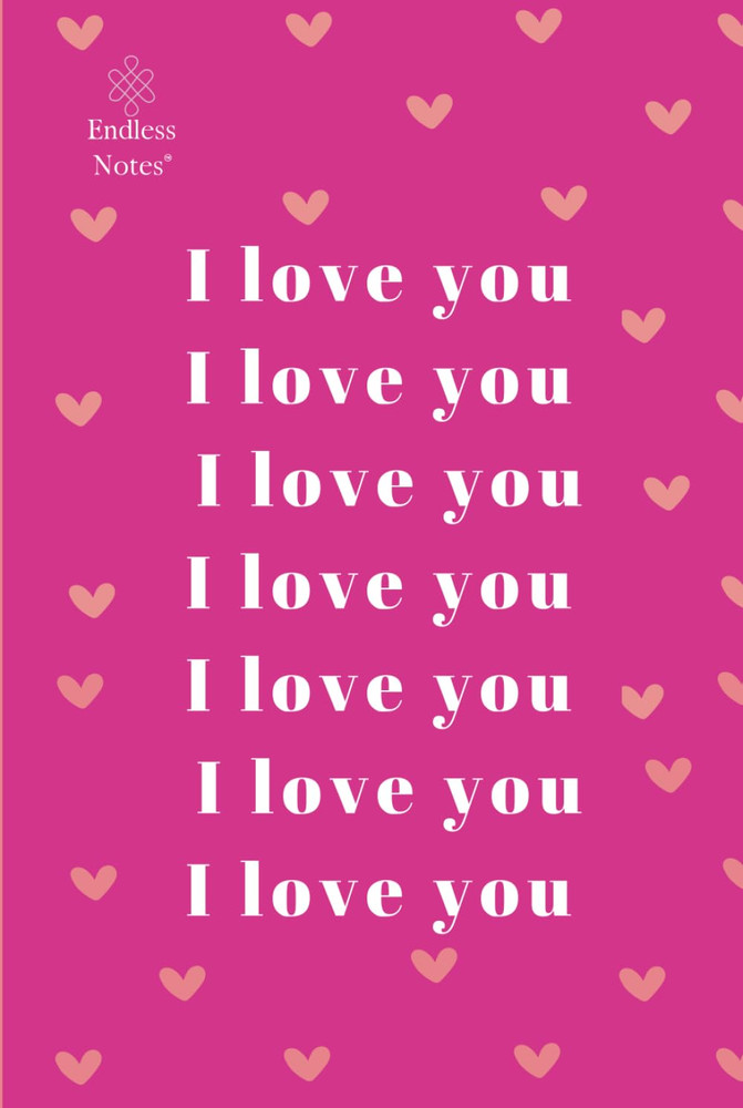 „I Love You” Book – Romantic Gift with 240 Pages of „I Love You” – Perfect for V