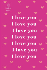 „I Love You” Book – Romantic Gift with 240 Pages of „I Love You” – Perfect for V