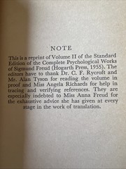 Vintage Freud Psychology 4-Book Lot: Dreams, Psychoanalysis & Hysteria Paperback