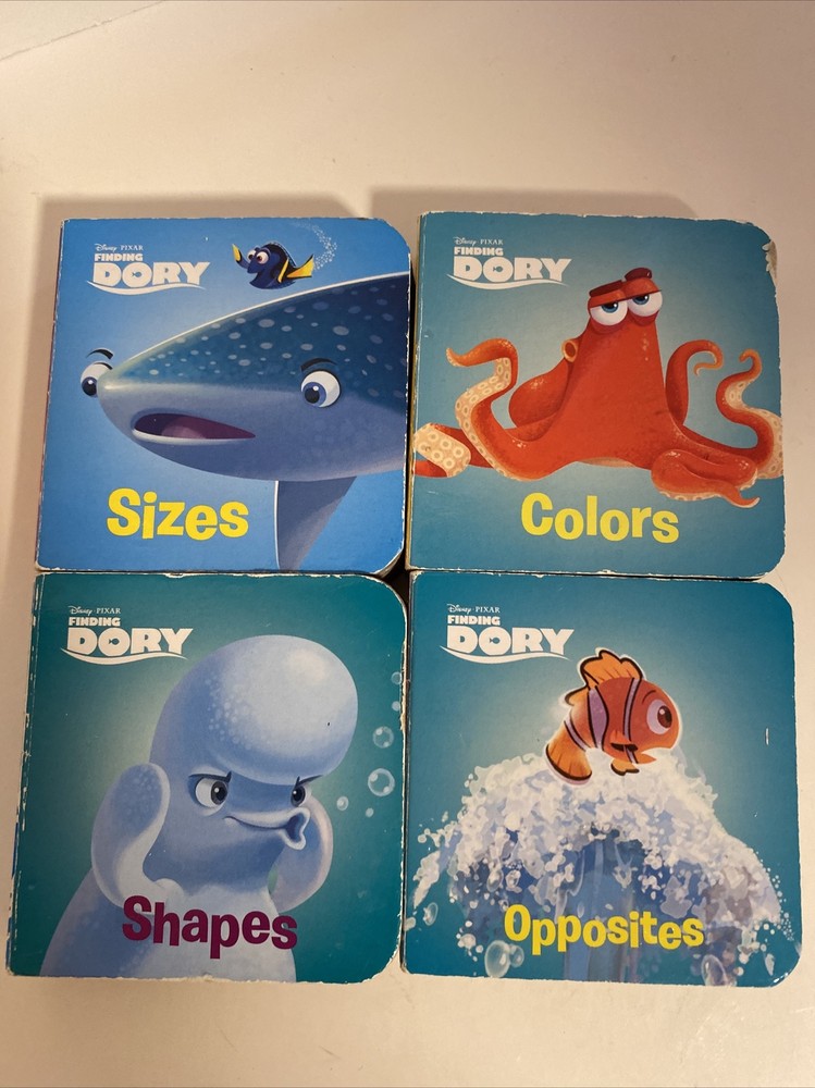 Disney&Pixar Finding Dory Learning Books 2016, Children’s 4 Books 2.75” Square