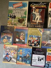 12 Vintage Doonesbury Books Lot G.B. Trudeau Reagan Years Desk Diary 1989