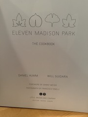 Eleven Madison Park : Cookbook by Daniel Humm & Will Guidara (2011, Hardcover)