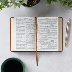 KJV Holy Bible, Compact Large Print Faux Leather Red Letter Edition – Ribbon Mar