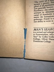 Viktor E Frankl Mans Search For Meaning Revised & Updated Paperback 1985
