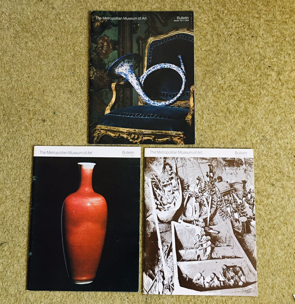 Lot 3 Metropolitan Museum of Art Bulletin Met Autumn Summer 1975 Winter1977/1978